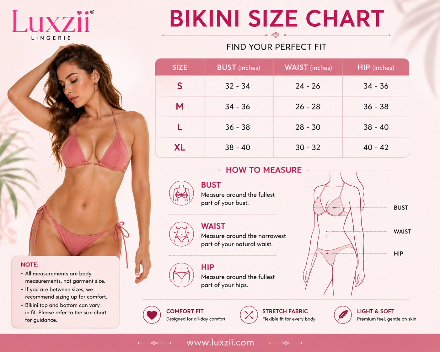 Luxzii Pista Green Bikini Swimwear Set for Women