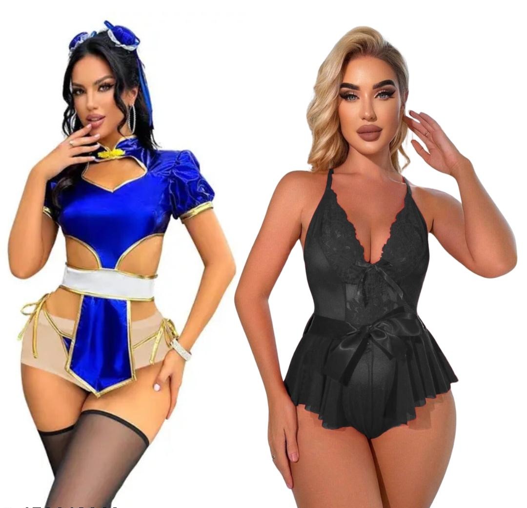 Women Babydoll Combo Set Nightwear Lingerie