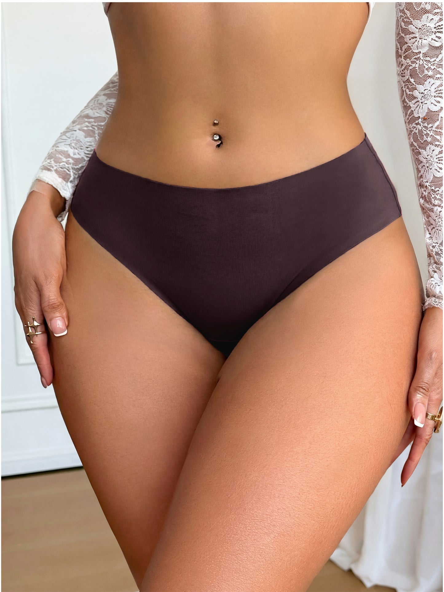 Seamless High-Waist Bikini Panty for Women