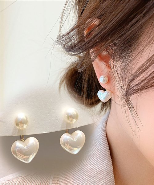 Heart Shape Drop Down Earring For Women & Girls - LUXZII - A Touch Of Luxury